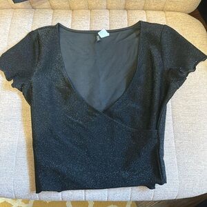 New years sparkly top from H&M